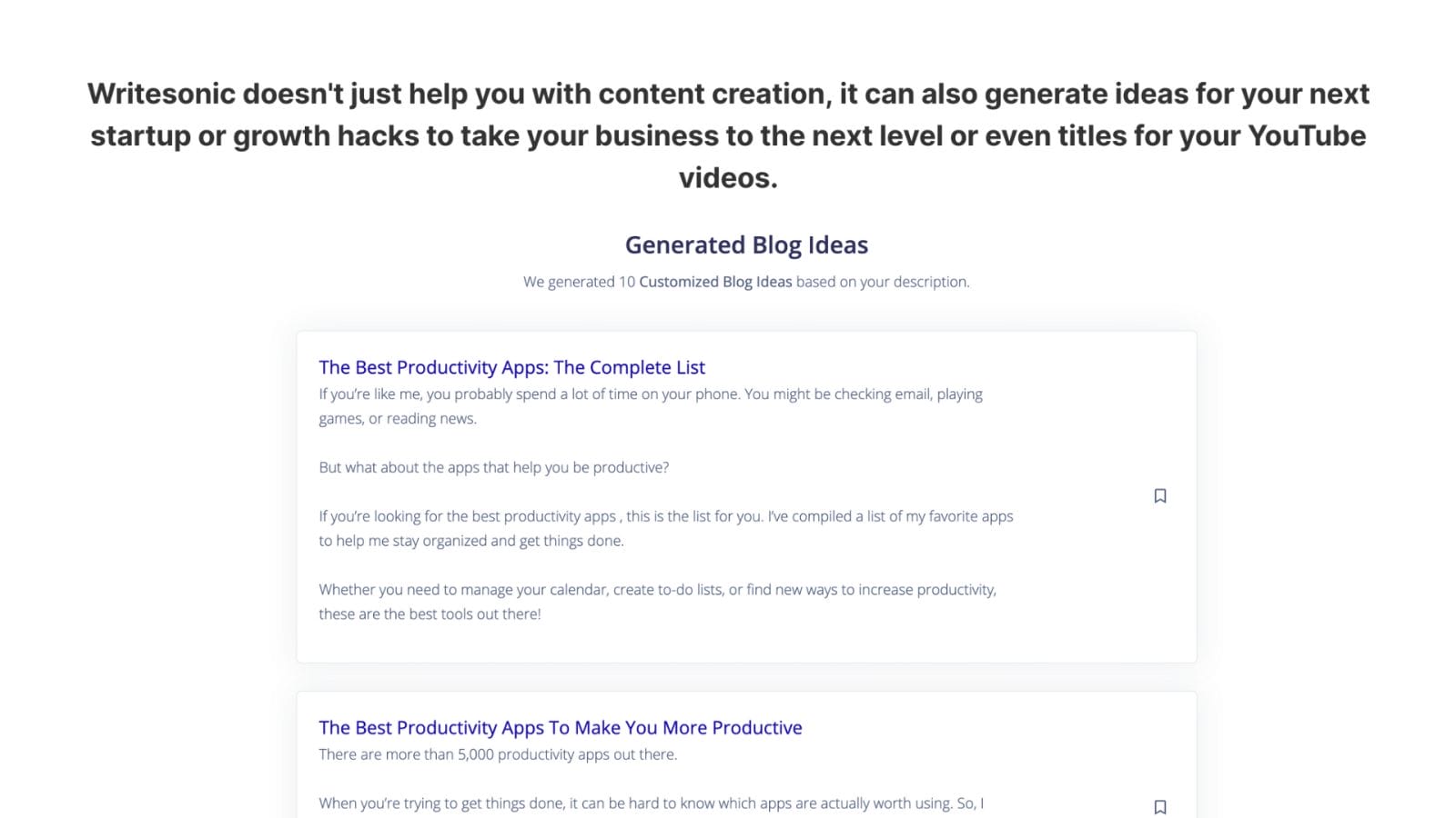 Buy Software Apps Writesonic Lifetime Deal content 3