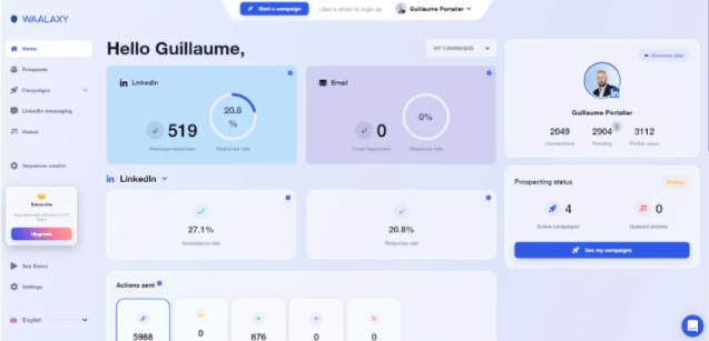 Buy Software Apps Waalaxy Lifetime Deal content 2