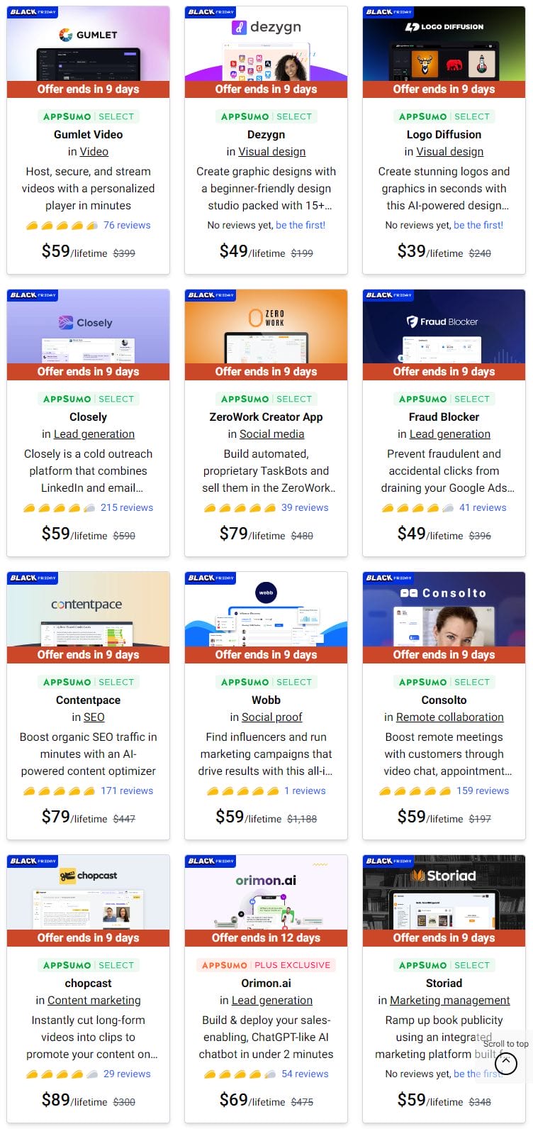 Online Hosting Solutions Black Friday Lifetime Deals 2023 list 3