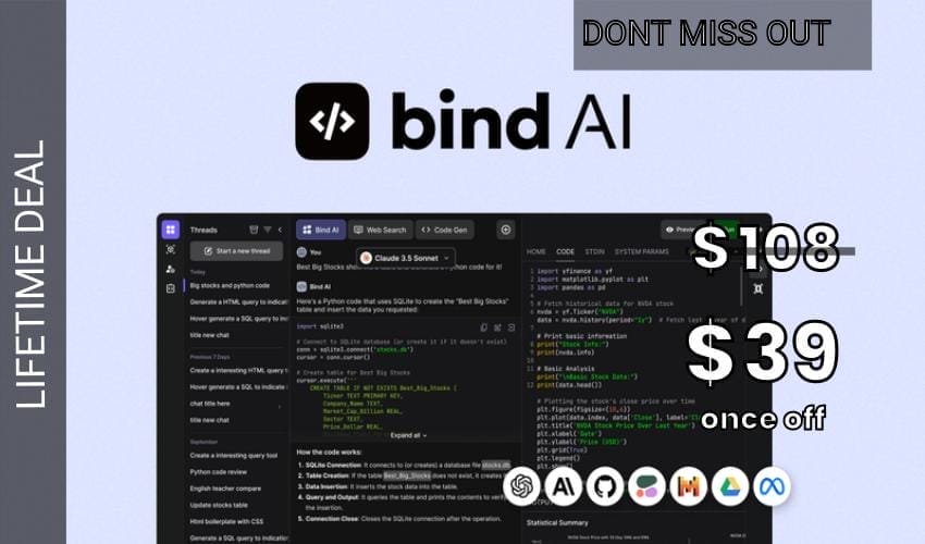 Bind AI Lifetime Deal for $39