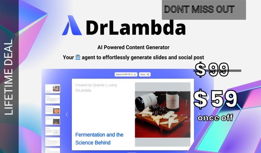 DrLambda Lifetime Deal for $59