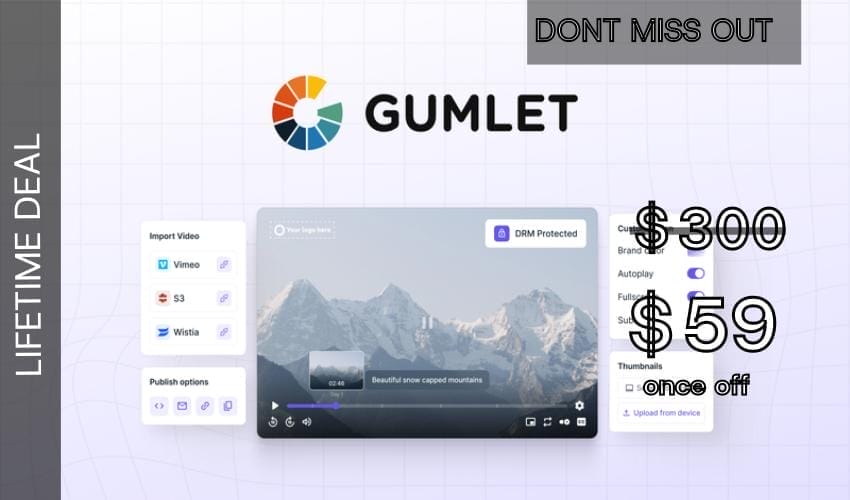 Gumlet Video Lifetime Deal for $59