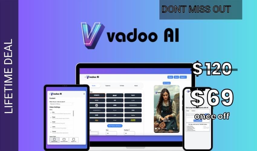 Vadoo AI - Plus Exclusive Lifetime Deal for $69